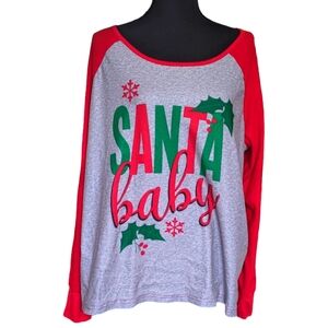 Santa Baby Christmas Pajama Top